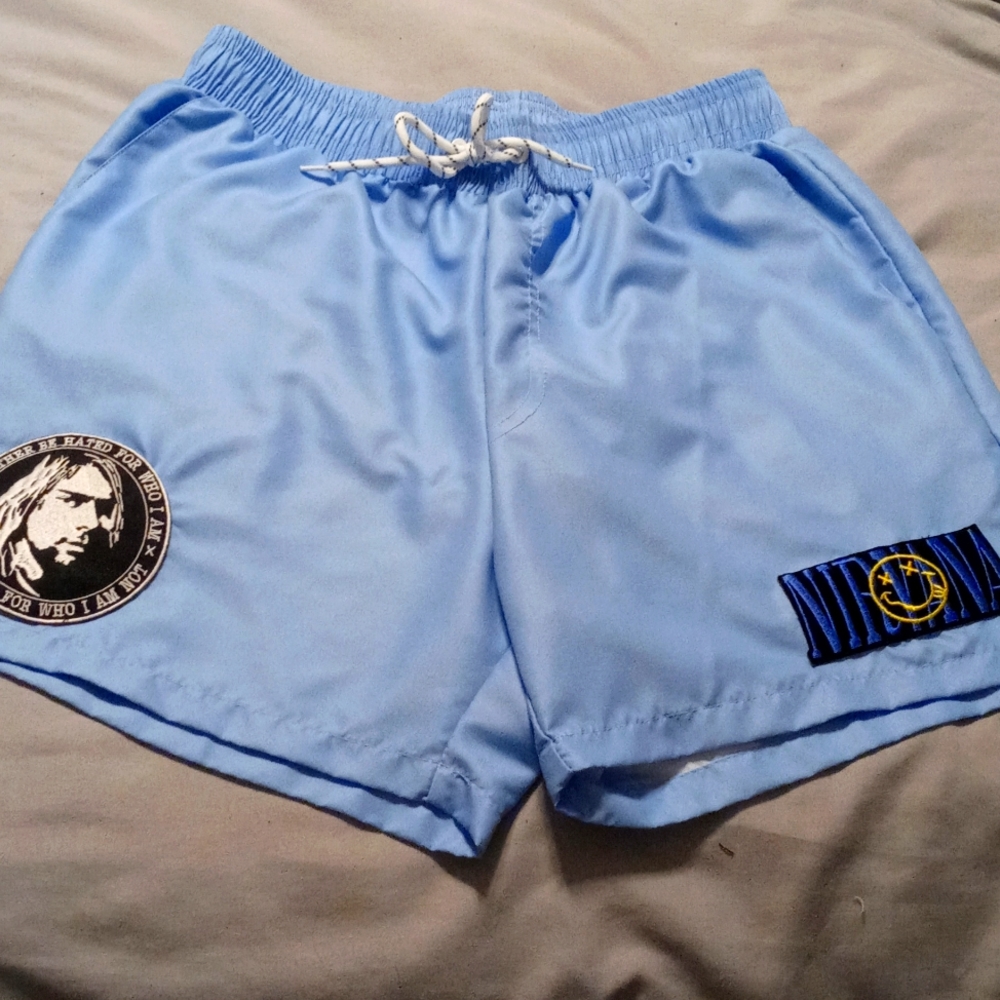 Reworked Blue Nirvana Mens Bathing Suit